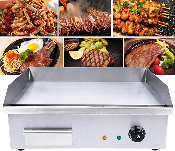 TBVECHI Commercial Electric Griddle, 3000w Stainless Steel Teppanyaki Grill - Image 3