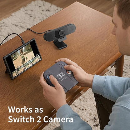 EMEET 1080P Webcam with Microphone, C960 Web Cam, 2 Mics, 90° FOV, USB Type-A & - Image 6