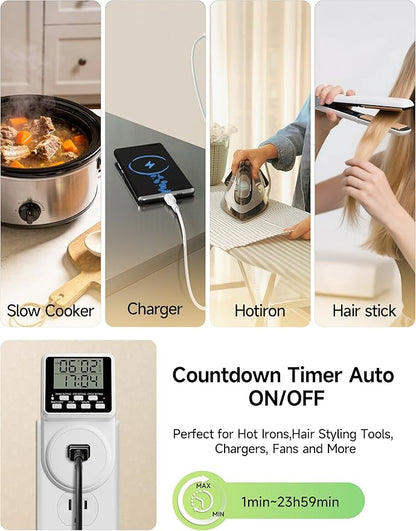 Techbee Digital Infinite Repeat Cycle Intermittent Timer Plug - Image 5