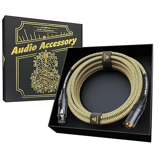 AA AUDIO ACCESSORY Gold Series Star Quad XLR Cables 15ft, Neutrik Connectors by AA
