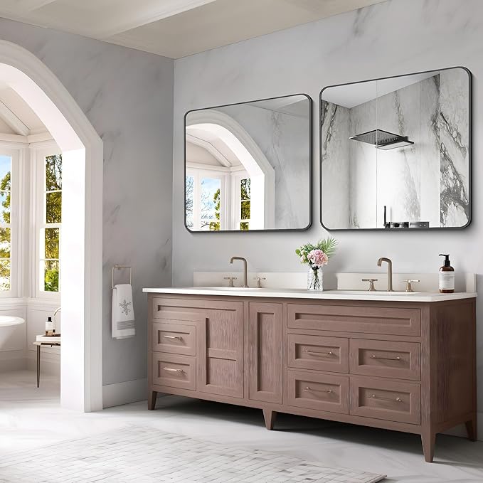 FORBATH Bathroom Mirror 42x42 Inch, Large Square Vanity Mirror - Image 7