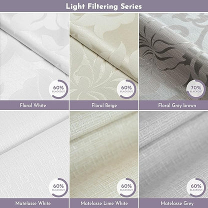 Graywind Roman Shades Light Filtering Roman Window Shades Plain Fold Soft - Image 4