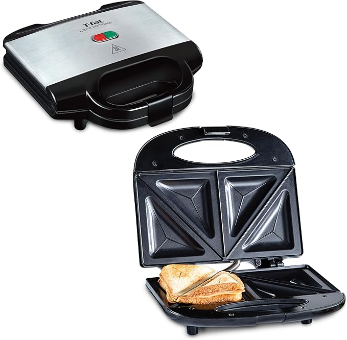 T-fal Compact Sandwich Maker, Stainless Steel, Indicator Lights, Cool Touch by T-falbrand
