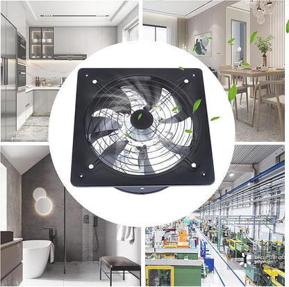 XUFOPLY 12 Inch Exhaust Fan, 110V 125W Wall Mounted Vent Fans 2800RPM Kitchen - Image 5