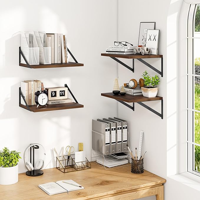 Heimlove 12 Inch Deep Floating Shelves - Image 2