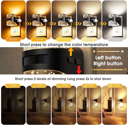 L LOHAS LED Motion Sensor Night Light, Bubble Night Lights Plug into Wall - Image 2