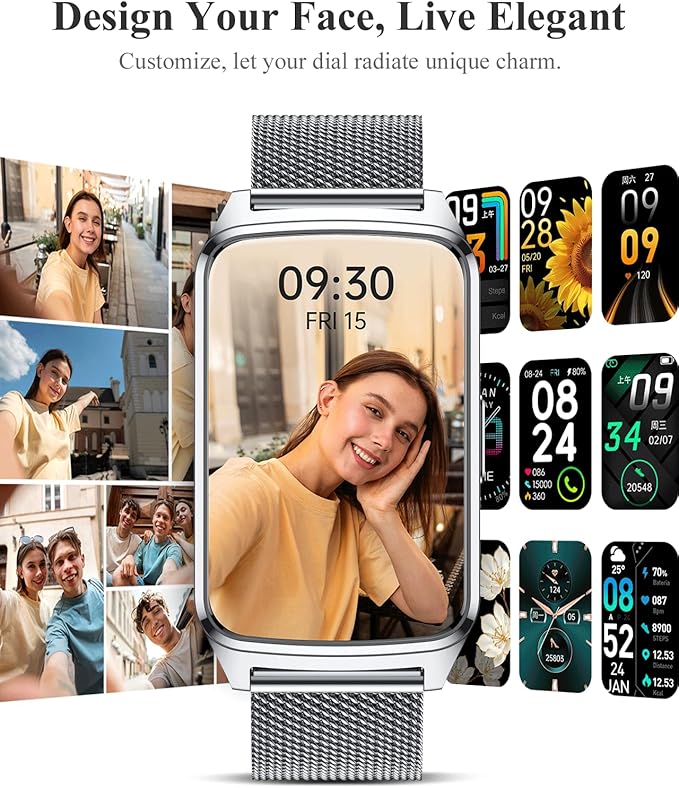 Fitness Tracker Watch for Women Men, Step Counter Compatible - Image 7