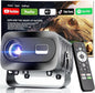 ZENTALITY Projector with WiFi and Bluetooth, Electric Focus & Vertical Keystone by Serveeverycustomerwell