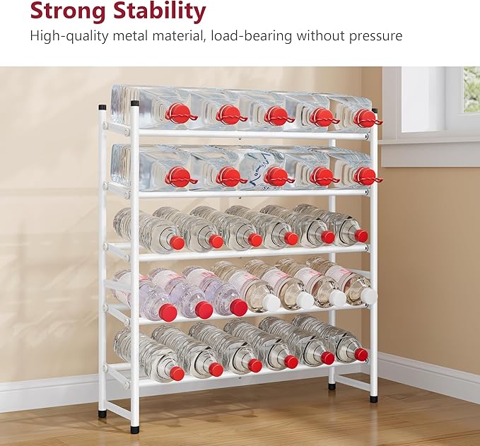 Tajsoon Expandable Shoe Rack for Closet 5 Tier, 29“-41“Adjustable & Stackable - Image 6