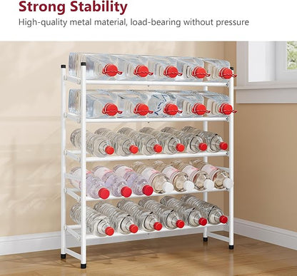 Tajsoon Expandable Shoe Rack for Closet 5 Tier, 29“-41“Adjustable & Stackable - Image 6
