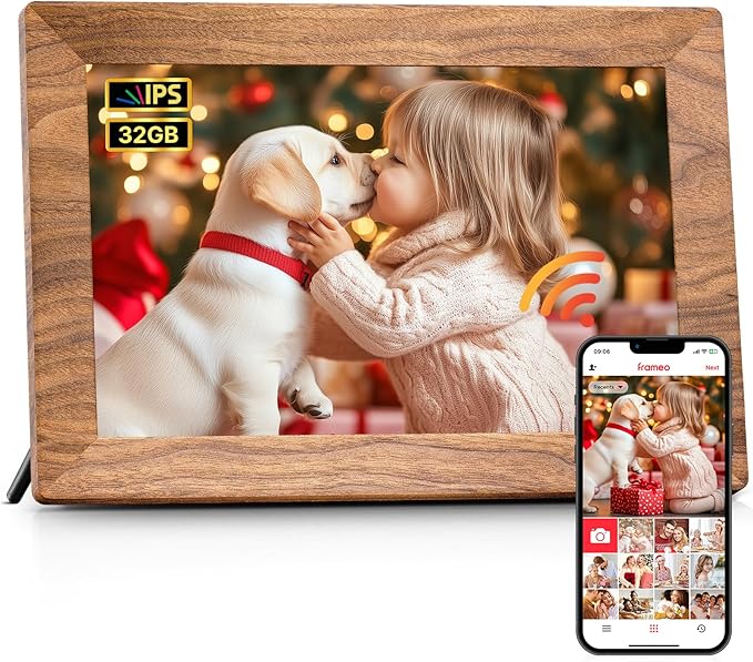 Frameo 10.1" Digital Picture Frame, Smart WiFi Digital Photo Frame by BrightandPowerYourLife