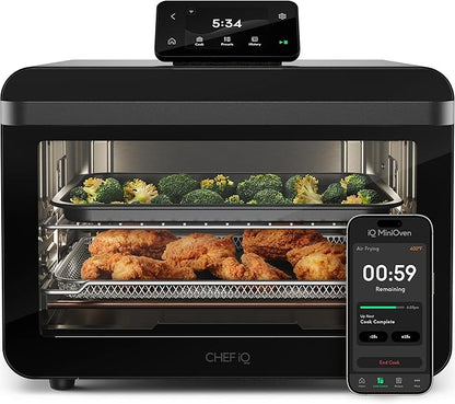 CHEF iQ MiniOven Smart Toaster Oven Air Fryer Combo, 11-in-1 Countertop by CHEFiQ