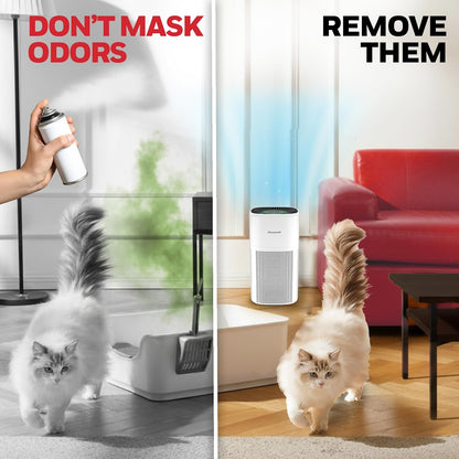 honeywell allergen plus 4-in-1 hepa air purifier for showing dimensions