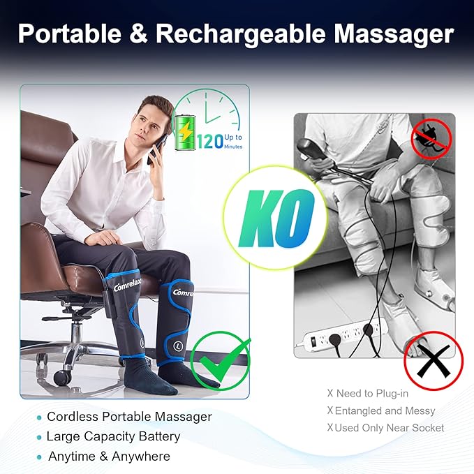 comrelax Rechargeable Leg Massager - Image 3