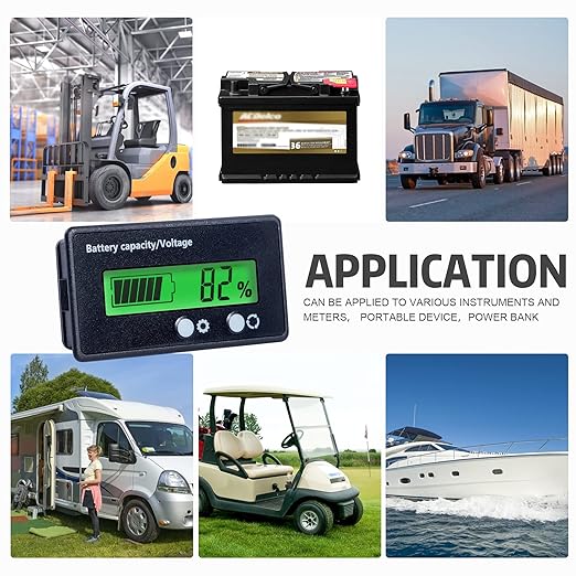 Battery Monitor with Bracket DC 12V 24V 36V 48V 60V 72V 84V Car Motorcycle Golf - Image 7