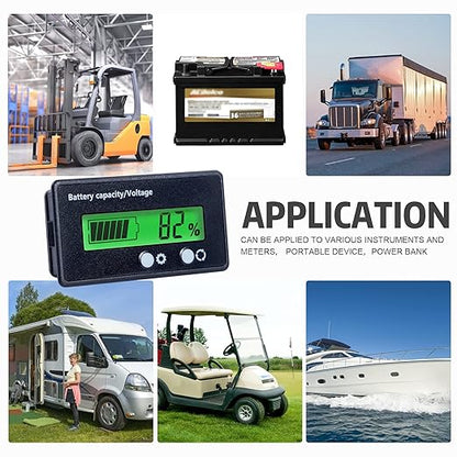 2Pack Golf Cart Battery Capacity Voltage DC 12V 24V 36V 48V 72V Battery Meter - Image 6