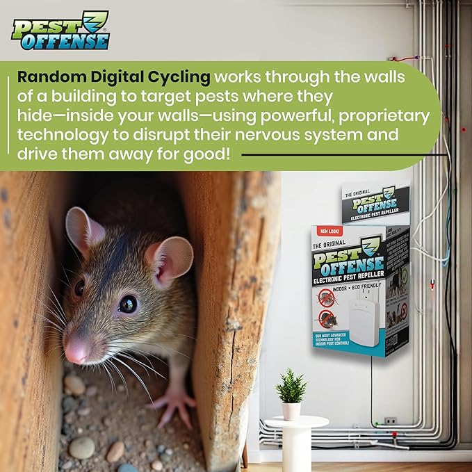 2025 Upgraded PEST OFFENSE New Look Electronic Pest Repeller - Image 7