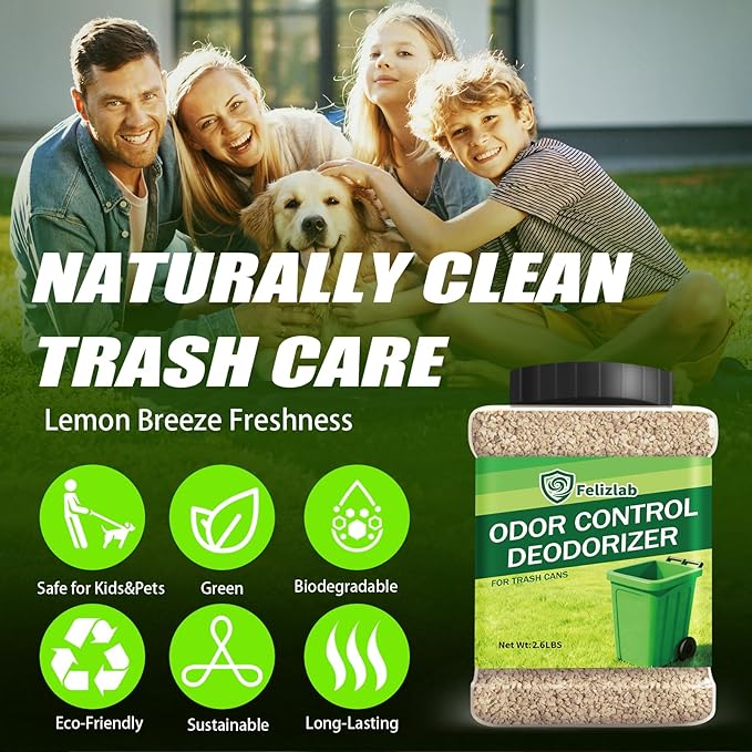 Outdoor Trash Can Deodorizer 2.6 lbs, Long-Lasting Odor Eliminator & Moisture - Image 4