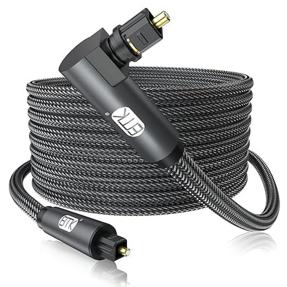 EMK 90 Degree Toslink Optical Cable 360 Degree Free-Rotating Plug Fiber Optic - Image 8