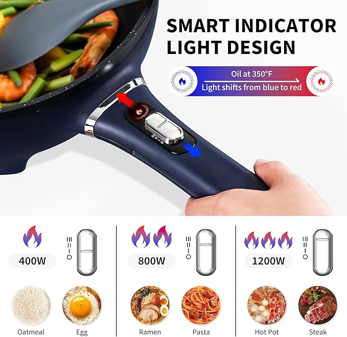 3-Quart Electric Hot Pot & wok Nonstick - Image 7