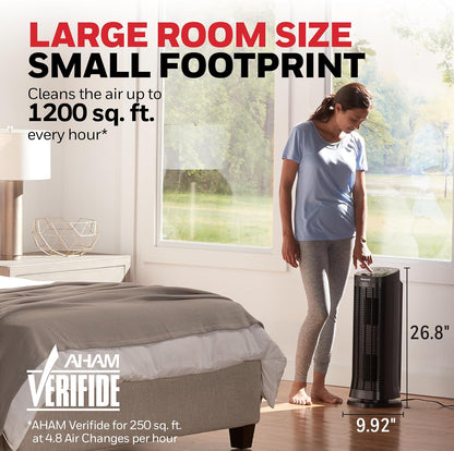 honeywell air genius 5 air purifier for large, package contents
