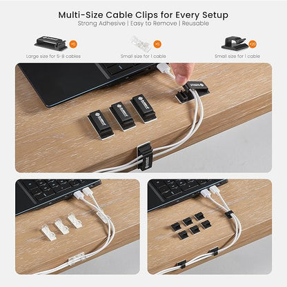 EUREKA ERGONOMIC Metal 316 PCS Cable Management Organizer Kit Cable Raceways - Image 6