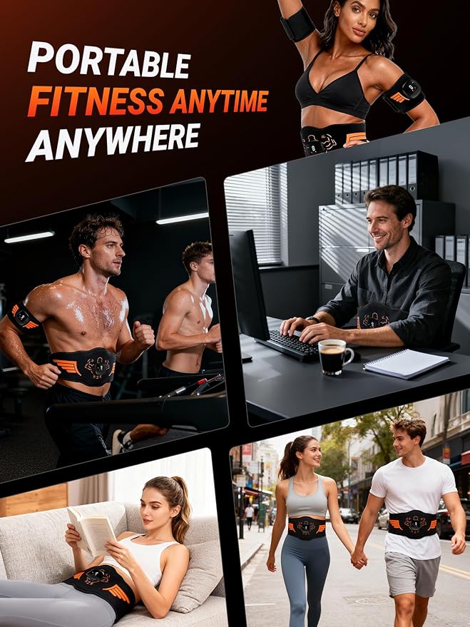 Electronic Muscle Stimulator 5-Piece Set, EMS Ab Machine - Image 7