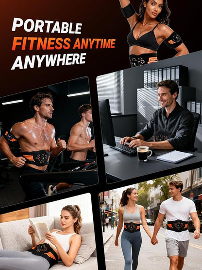 Electronic Muscle Stimulator 5-Piece Set, EMS Ab Machine - Image 7