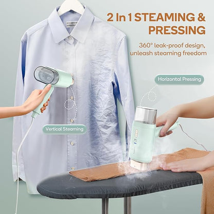 Newbealer Steamer for Clothes, Dual Voltage 100-240V, 1200W Travel Steamer - Image 3