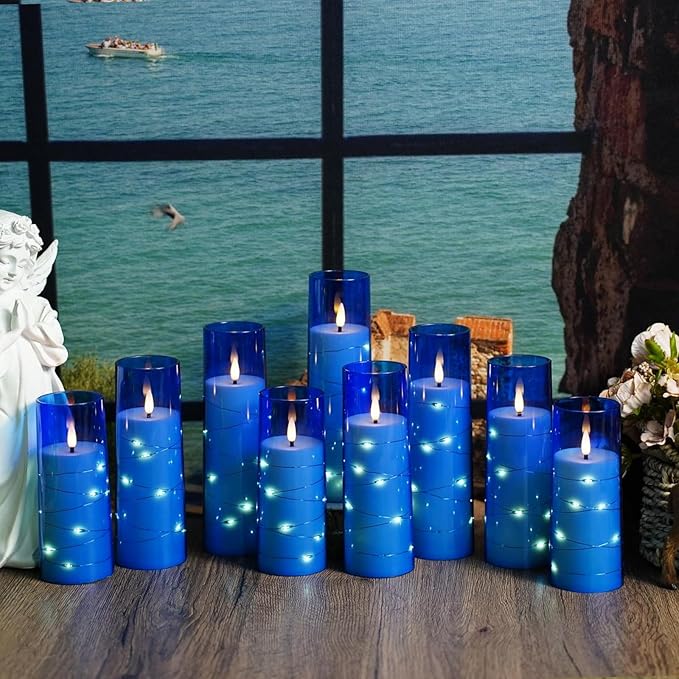 Flickering Flameless LED Candles, Battery Operated Candles 9 Pcs - Image 6