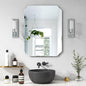 Bathroom Mirrors for Over Sink, Frameless Mirrors for Wall, 24x18 Inch Beveled by JACUKO
