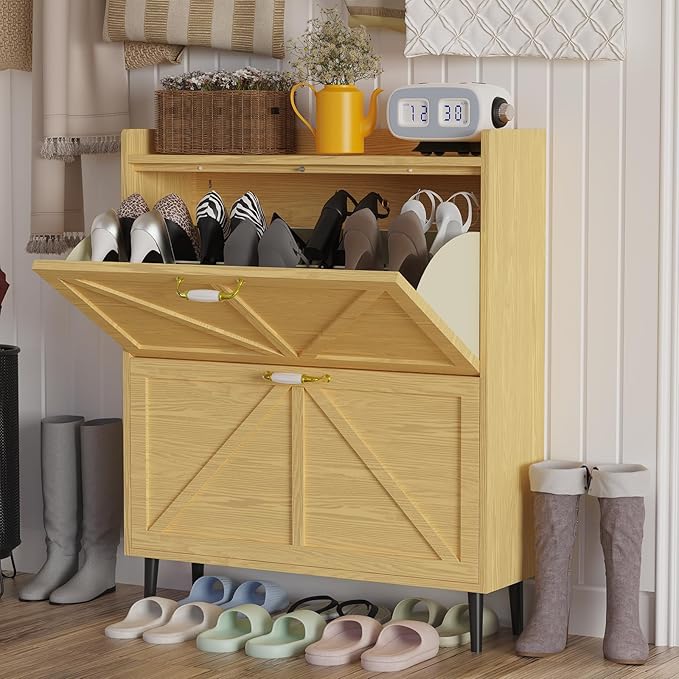 Shoe Storage Cabinet for Entryway by Unknown