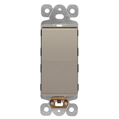 LIDER Minimalist Design Matte Finish Lighted Decorator Switch, Frameless Paddle by LIDER