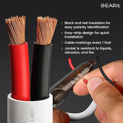 GearIT 16/2 Speaker Wire 16AWG Gauge - Image 2