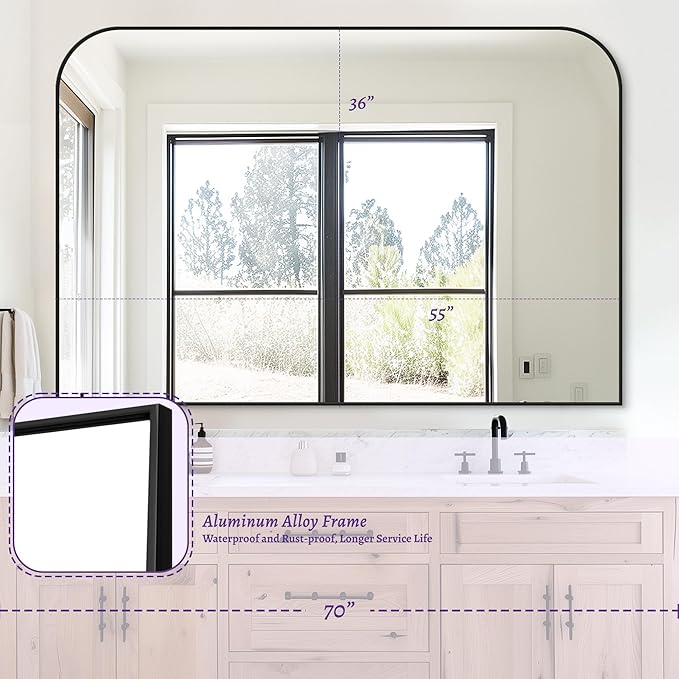 Bathroom Mirror, Wall Mirrors, Bathroom Vanity Mirror - Image 8