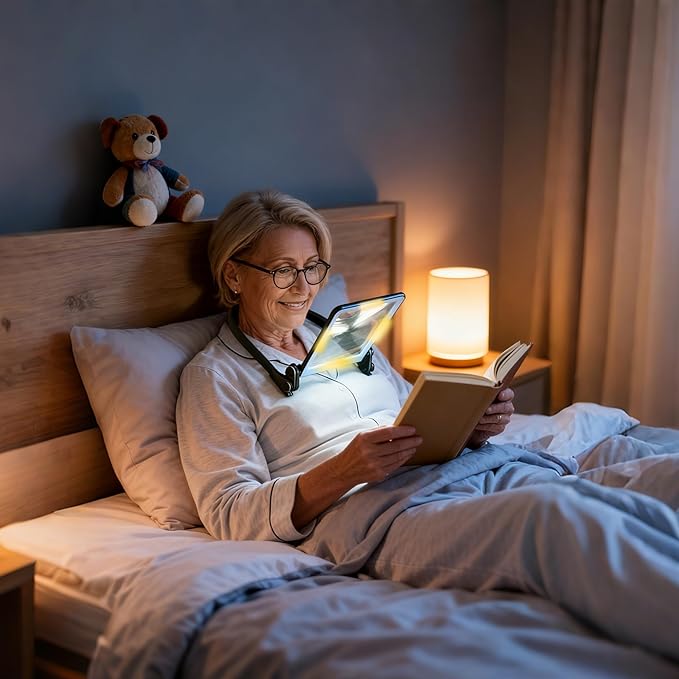 Magnifying Glass with Light for Reading, Hands Free Page Reading Magnifier for - Image 7