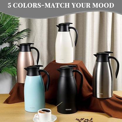 68 Oz Thermal Coffee Carafe, Stainless Steel Insulated Vacuum coffee crafts to - Image 5