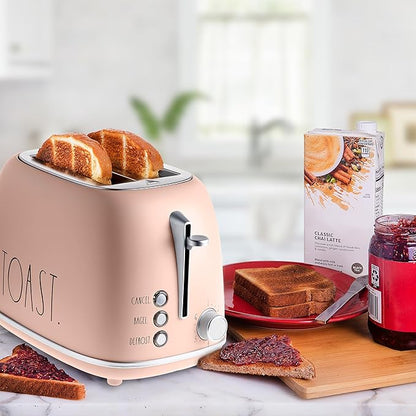 Rae Dunn Retro Rounded Bread Toaster, 2 Slice Stainless Steel Toaster - Image 5