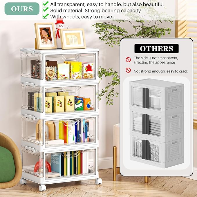 Clear Storage Bins with Lids - Image 6