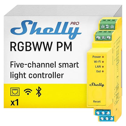 Shelly Pro RGBWW PM | Wi-Fi & LAN Smart Remote Control by Shelly