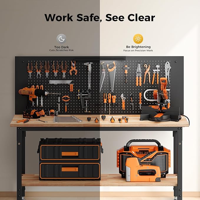 60" Work Bench Adjustable Height - Image 5