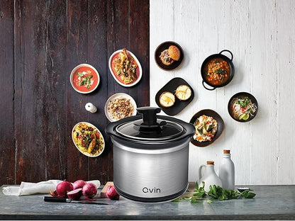 0.65-qt mini Round Slow Cooker, Fondue Melting Pot Warmer - Image 5
