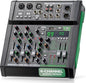 Pyle 6-Channel Audio Mixer, USB Interface, MP3 Compatible, XLR Inputs and LED by PyleUSA