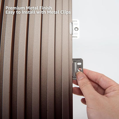 Art3dwallpanels Slat Wall Paneling, 4 Pack Glossy Metal Finish WPC Soundproof - Image 7
