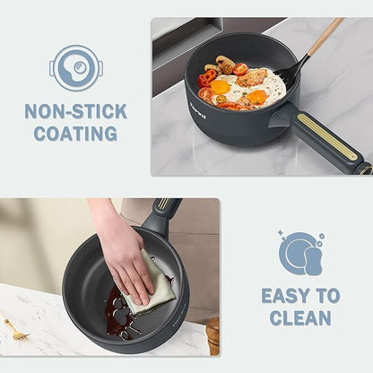 TOPWIT Hot Pot Electric with Steamer, 2L Multifunctional Electric Cooker - Image 8