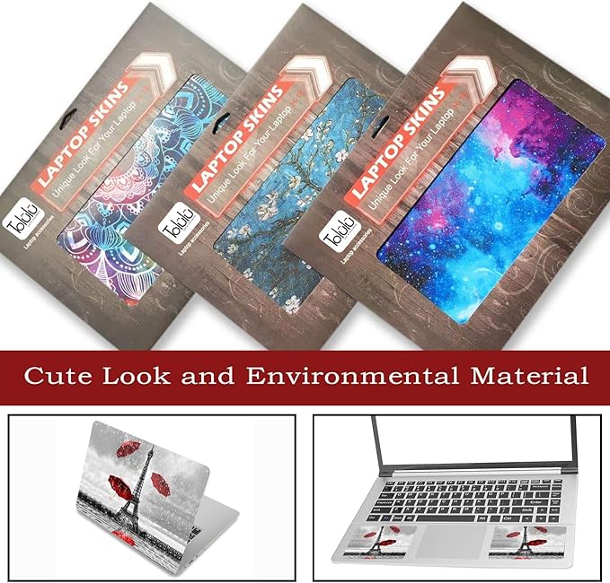 Laptop Skin Sticker Decal, Decorative Waterproof Removable, Eiffel Tower - Image 6