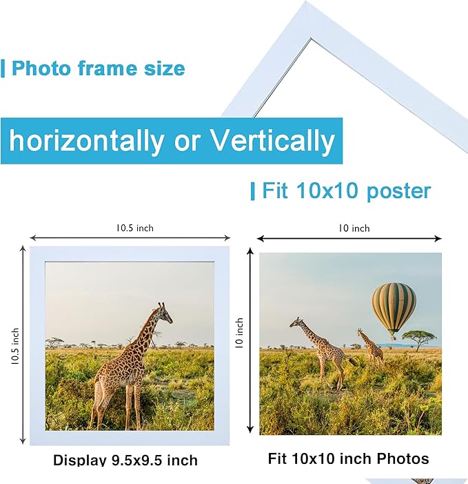 TKYGU 10x10 Picture Frame Set of 3 - Image 2