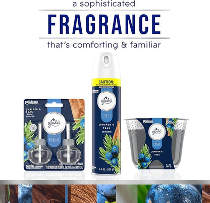 Glade Juniper & Teak Fresh Collection Candle - Image 7