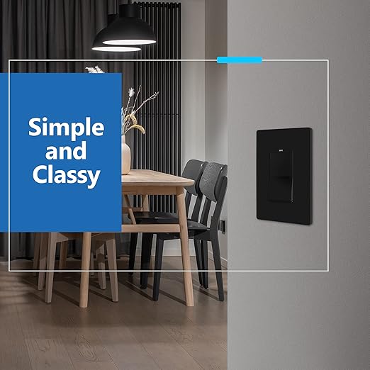 LIDER Minimalist Design Matte Finish Lighted 4-Way Decorator Light Switch - Image 7