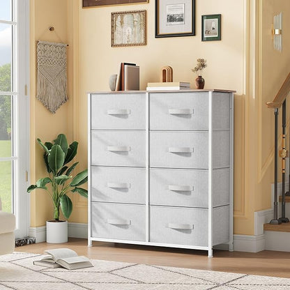 DWVO Fabric Dresser for Bedroom, Tall Dresser - Image 2